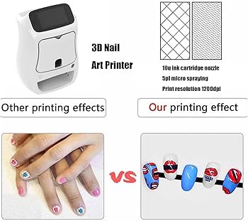 デジタルiネイルプリンター　説明書付き Amazon.co.jp: インテリジェント自動 3D ネイル プリンター、3D